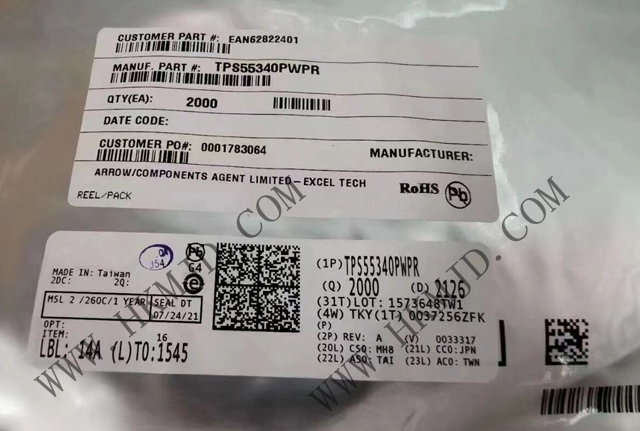 TI（5A、40V）電源開關(guān) TPS55340PWPR 單片非同步開關(guān)穩(wěn)壓器