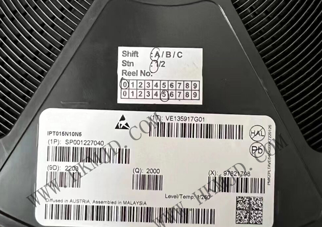 【出售INFINEON】N溝道 MOSFET IPT015N10N5 OptiMOS? 5功率晶體管，100V