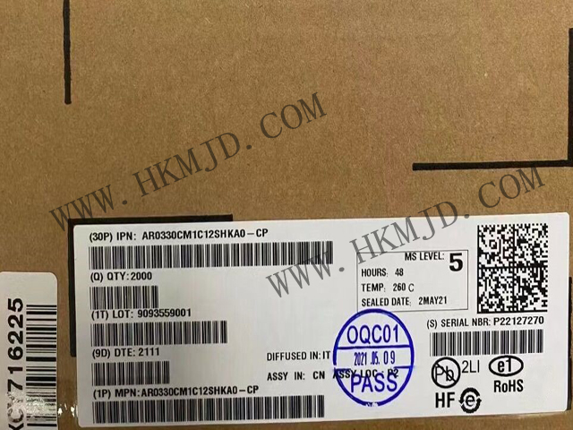 【分銷onsemi】AR0330CM1C12SHKA0-CP CMOS 圖像傳感器，300 萬(wàn)像素，1/3 英寸