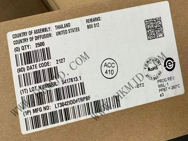 【出售】LT3042IDD (ADI) 20V、200mA、超低噪聲、超高 PSRR RF 線性穩(wěn)壓器
