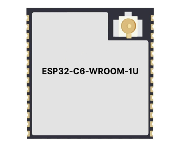 功能強(qiáng)大的ESP32-C6-WROOM-1U-N8 通用型Wi-Fi、IEEE 802.15.4和藍(lán)牙LE模塊