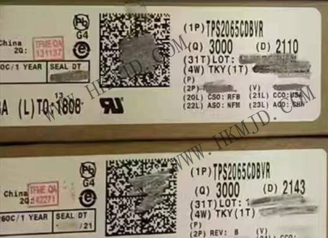 明佳達(dá)電子 —— 供應(yīng) [TI] TPS2065CDBVR 電源開關(guān) IC - 限流，配電開關(guān)