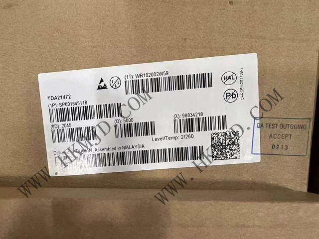DC/DC開關轉換器Infineon TDA21472 70A、1.5MHz 開關頻率