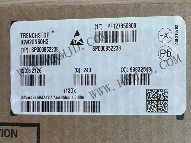 【分銷英飛凌IGBT晶體管】IGW20N60H3 600 V，20 A IGBT 分立式，采用 TO-247 封裝