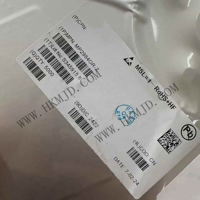 [供應(yīng)] MP2984GR (MPS) 36V，四開關(guān)同步降壓-升壓型控制器