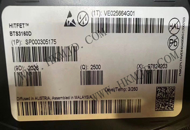 供應(yīng) 英飛凌 BTS3160D 單通道智能低側(cè)功率開(kāi)關(guān)，帶保護(hù)功能