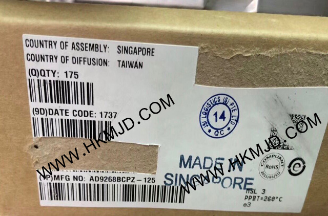 ADI AD9268BCPZ-125 一款雙通道、16位、125 MSPS模數(shù)轉(zhuǎn)換器(ADC)