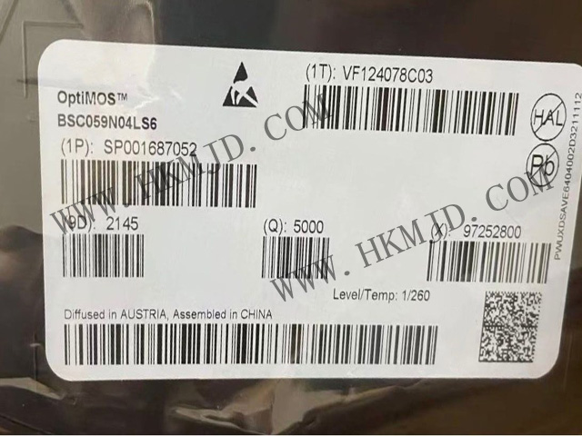 MOSFET晶體管 BSC059N04LS6 OptiMOS? 6 40V 功率MOSFET