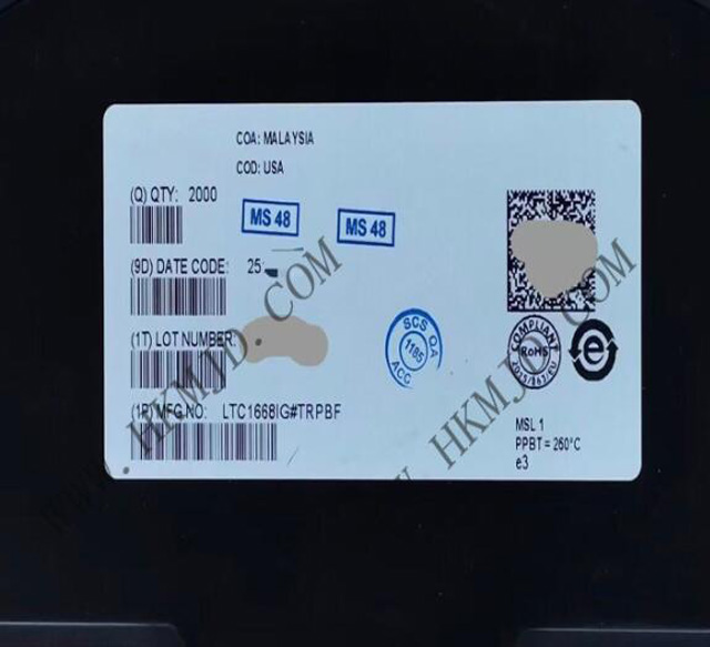 [出售] LTC1668IG (ADI) 16位，50Msps 差分電流輸出數(shù)模轉(zhuǎn)換器