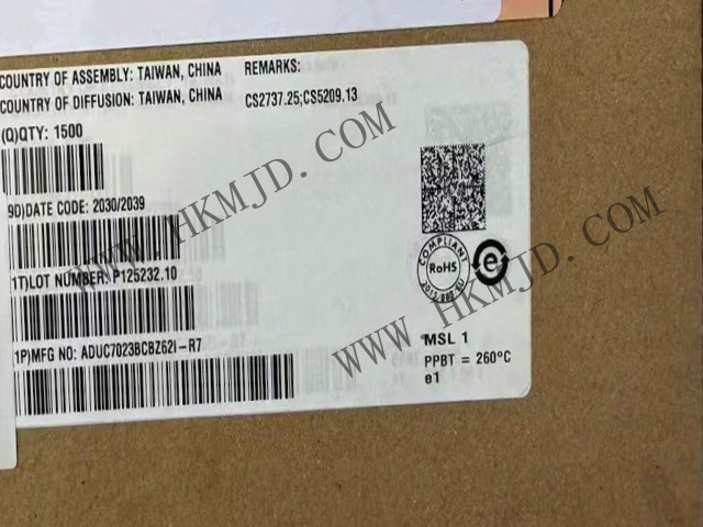 工業(yè)級(jí)ARM7 MCU！ADUC7023BCBZ62I高性能ARM7微控制器，集成12位ADC/DAC